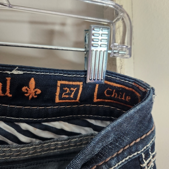 Rock Revival Jeans womens size 27 Easy Skinny Chile embellished - Picture 4 of 8